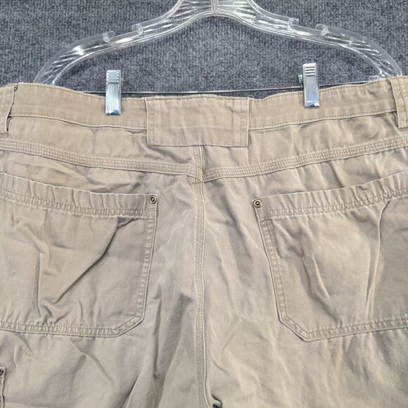 Duluth Trading co Men's Chino Shorts Tan Size 38 Cotton Blend Slash Pockets - Picture 3 of 12
